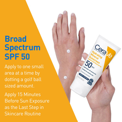 CeraVe 100% Mineral Sunscreen SPF 50