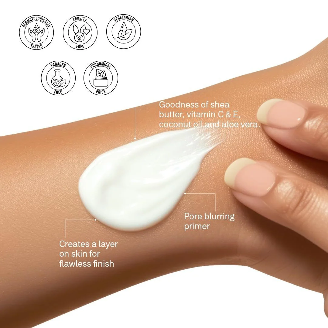 Flicka Silk Touch - 3 in 1 Moisturizer, Primer & Sunscreen for Face