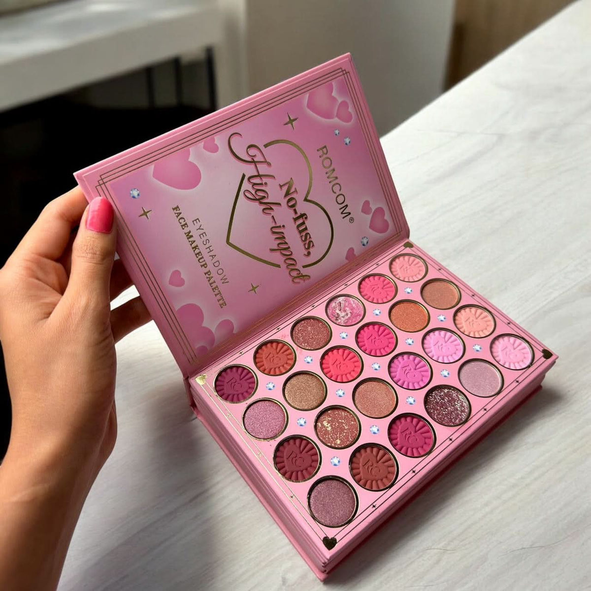 RomCom Dazzle Glow – All-in-One Makeup Book Palette